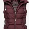 Marikoo Vestes Sans Manches Gilet Taisaa Femme Bordeaux -Marikoo Boutique d1b0899431d60c1e7887d9226d474602