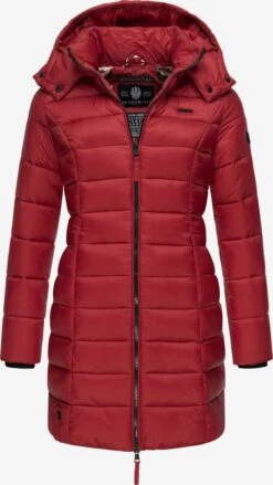 Marikoo Manteaux Courts Manteau D’hiver Abendsternchen Femme Rouge Sang