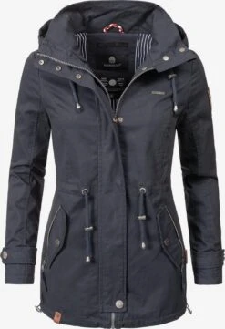 Marikoo Parkas Parka Mi-saison Nyokoo Femme Bleu-gris