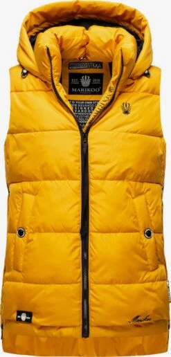 Marikoo Vestes Sans Manches Gilet Zarinaa Femme Jaune Dor