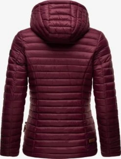 Marikoo Vestes De Mi-saison Veste Mi-saison Asraa Femme Bordeaux -Marikoo Boutique d389f37025cc9b9e2e95643ea54363c2