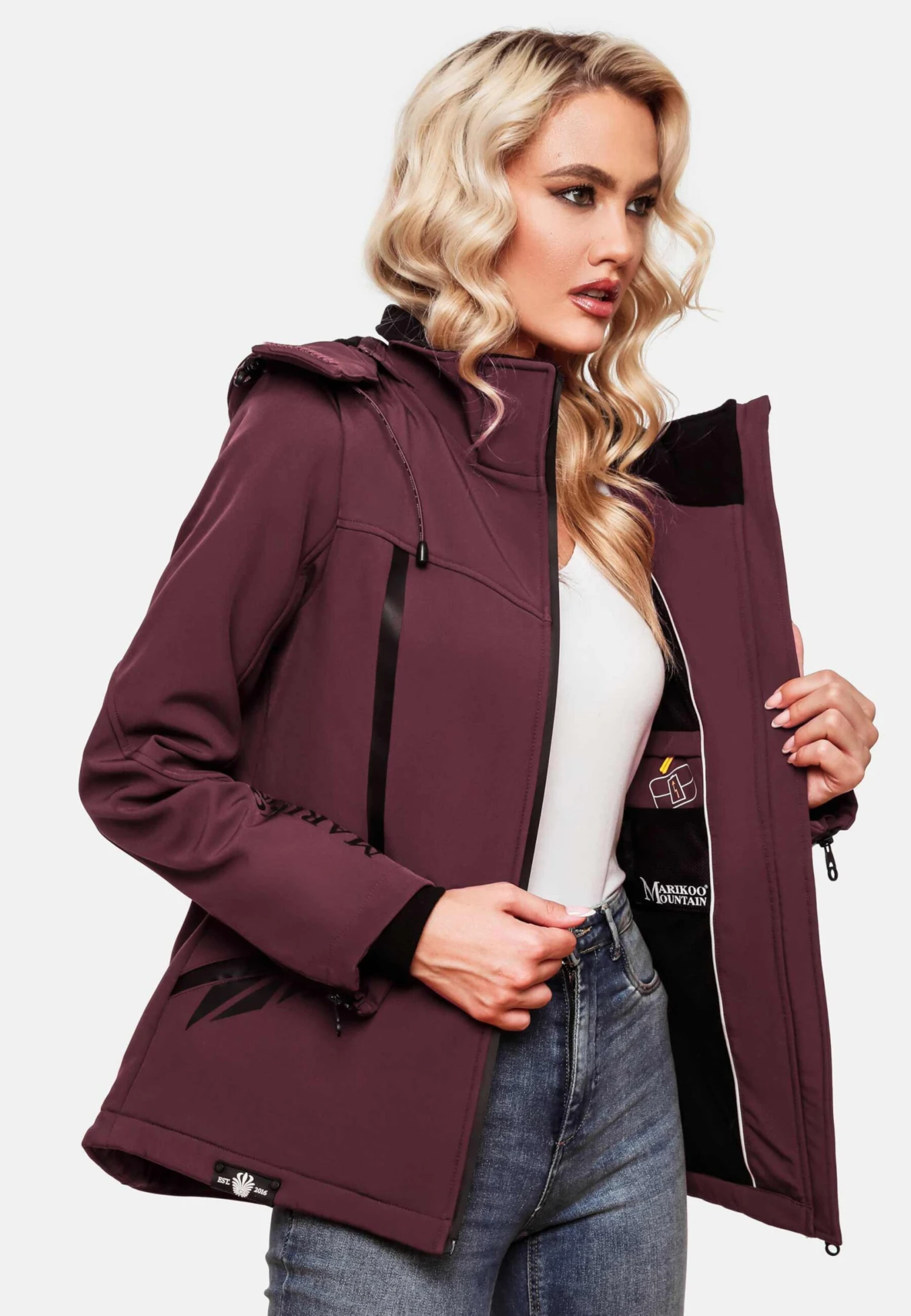 Marikoo Vestes Dhiver Veste D’hiver Femme Bordeaux 11 Marikoo Vestes Dhiver Veste D’hiver Femme Bordeaux – Image 9