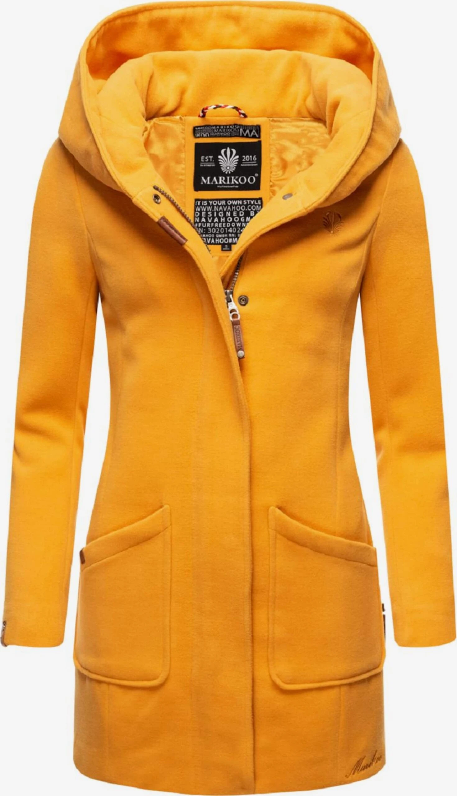 Marikoo Manteaux Dhiver Manteau D’hiver Maikoo Femme Safran 3 Marikoo Manteaux Dhiver Manteau D’hiver Maikoo Femme Safran