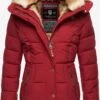 Marikoo Vestes Dhiver Veste D’hiver Nekoo Femme Rouge -Marikoo Boutique d87d17d28f41b14aeca90751bba544a2