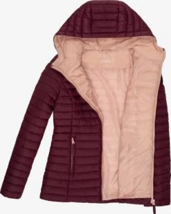 Marikoo Vestes De Mi-saison Veste Mi-saison Asraa Femme Bordeaux -Marikoo Boutique d9c1ba6eeb7e86a644bfaa2a9c0b2df2