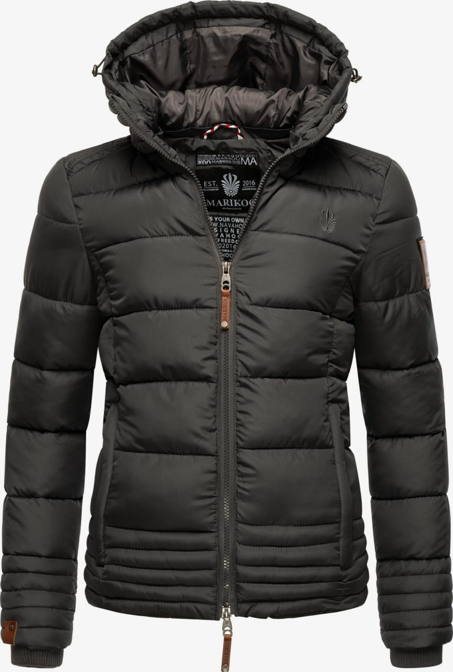 Marikoo Vestes Dhiver Veste D’hiver Sole Femme Anthracite 3 Marikoo Vestes Dhiver Veste D’hiver Sole Femme Anthracite