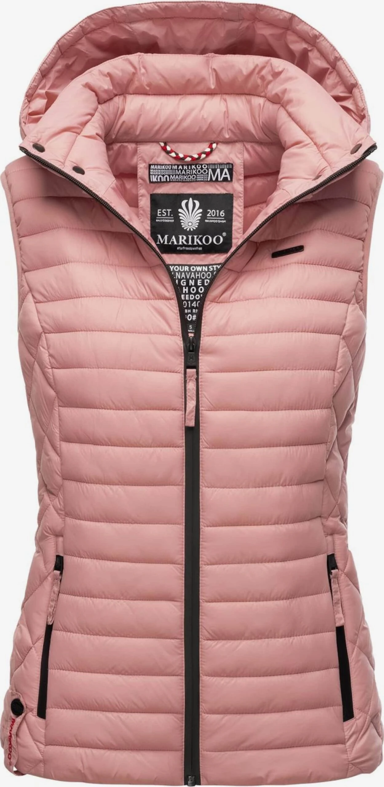 Marikoo Vestes Sans Manches Gilet Hasenpfote Femme Rose 4 Marikoo Vestes Sans Manches Gilet Hasenpfote Femme Rose – Image 2