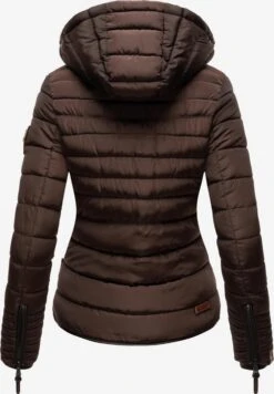 Marikoo Vestes Matelassées Veste D’hiver Amber Femme Brun Foncé -Marikoo Boutique dddca2876857c3628ee97d7d97701350