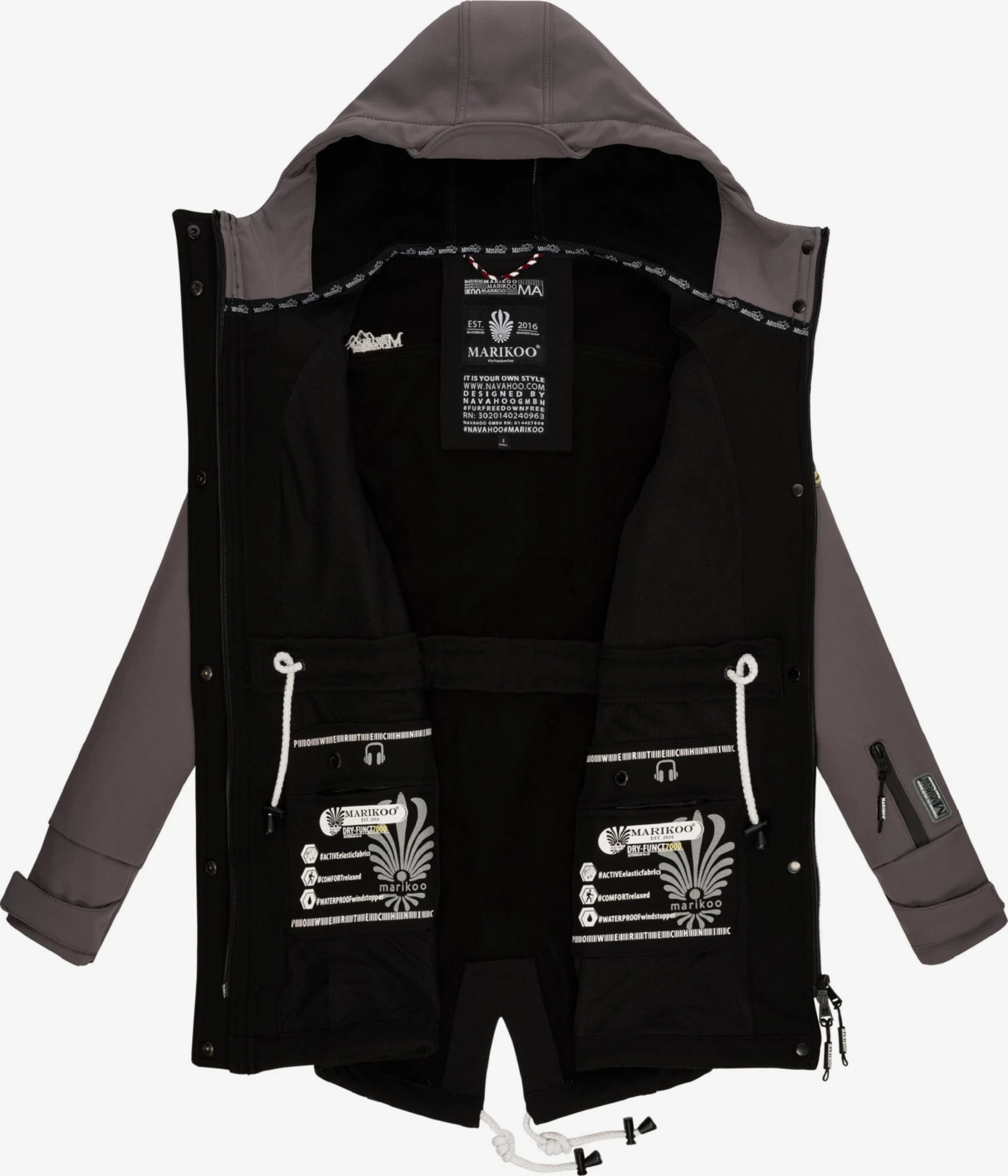 Marikoo Manteaux De Pluie Manteau Fonctionnel Zimtzicke Femme Taupe 6 Marikoo Manteaux De Pluie Manteau Fonctionnel Zimtzicke Femme Taupe – Image 4