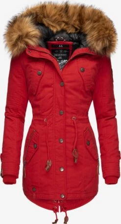 Marikoo Parkas Parka D’hiver La Viva Femme Rouge Clair