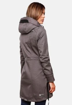 Marikoo Parkas Parka Mi-saison Femme Gris Foncé -Marikoo Boutique df20ebbd4292900d301880f524bfb54f
