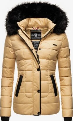 Marikoo Vestes Dhiver Veste D’hiver Unique Femme Beige
