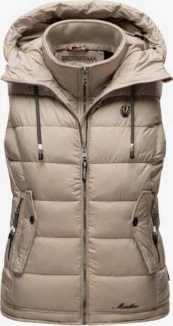 Marikoo Vestes Sans Manches Gilet Taisaa Femme Taupe