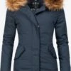 Marikoo Parkas Parka D’hiver Karmaa Femme Bleu Foncé -Marikoo Boutique e2fda59254c2c839ce24d1d44cd4360e