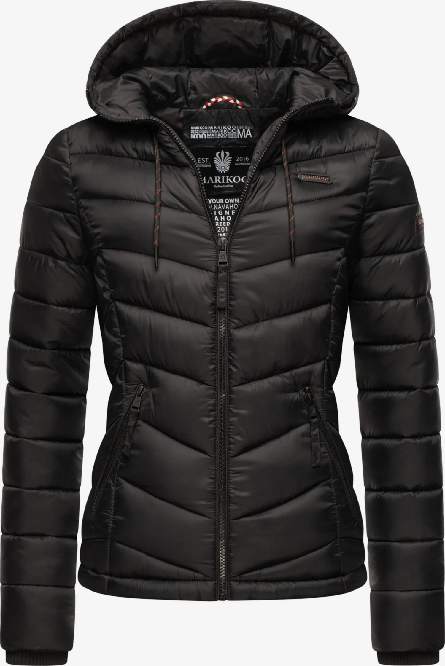 Marikoo Vestes De Mi-saison Veste Mi-saison Kuala Femme Noir 3 Marikoo Vestes De Mi-saison Veste Mi-saison Kuala Femme Noir