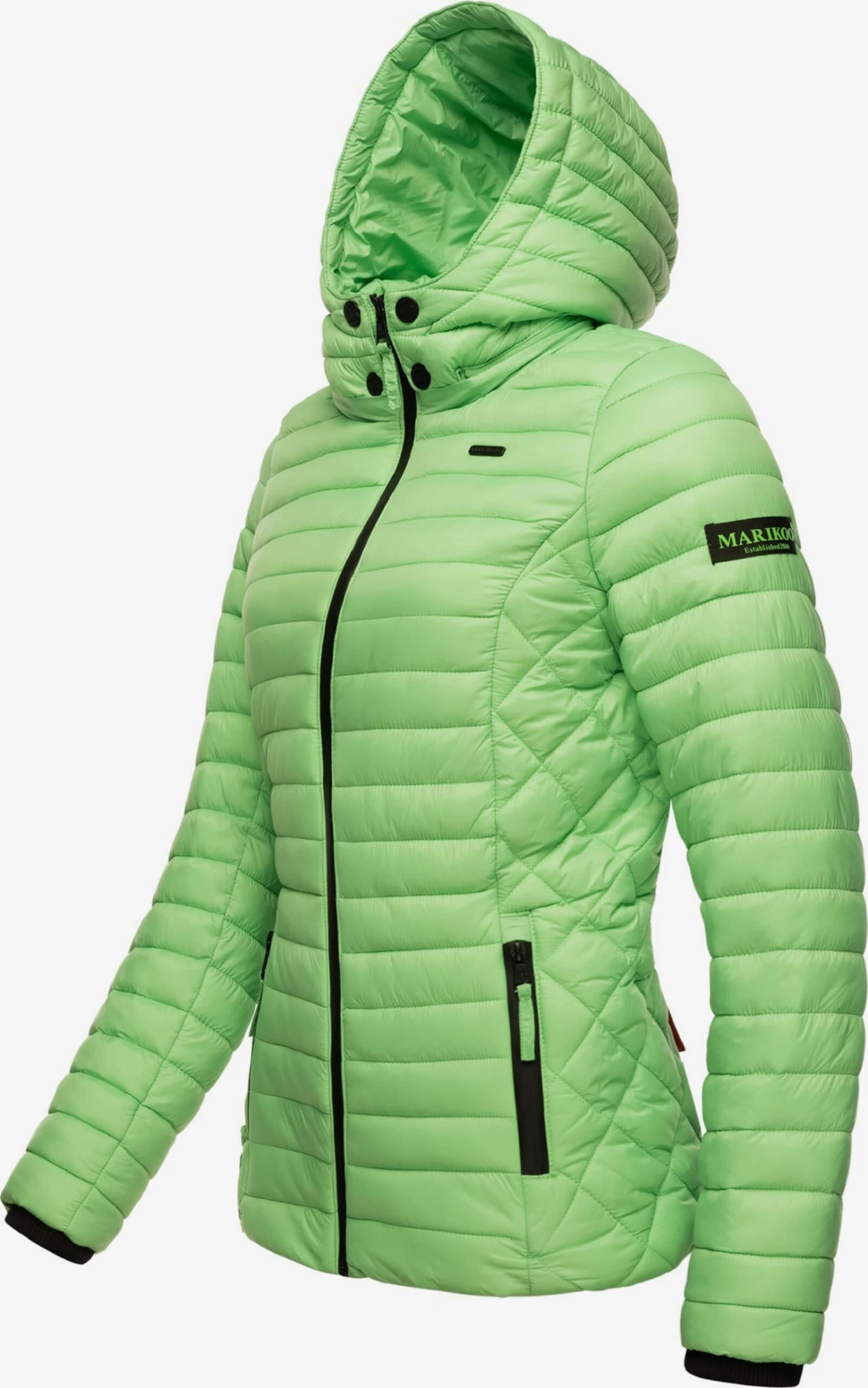 Marikoo Vestes De Mi-saison Veste Mi-saison Samtpfote Femme Vert Clair 4 Marikoo Vestes De Mi-saison Veste Mi-saison Samtpfote Femme Vert Clair – Image 2