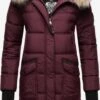 Marikoo Manteaux Dhiver Manteau D’hiver Chaskaa Femme Bordeaux -Marikoo Boutique e6f35124360219e51ea1336fde14e4a3
