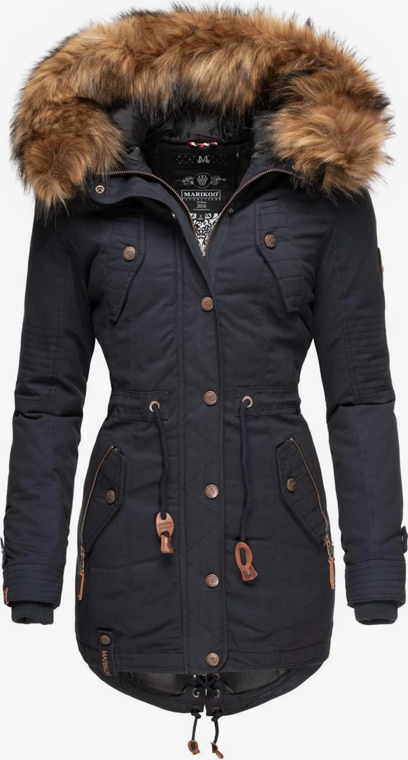 Marikoo Parkas Parka D’hiver Femme Bleu Nuit 3 Marikoo Parkas Parka D’hiver Femme Bleu Nuit