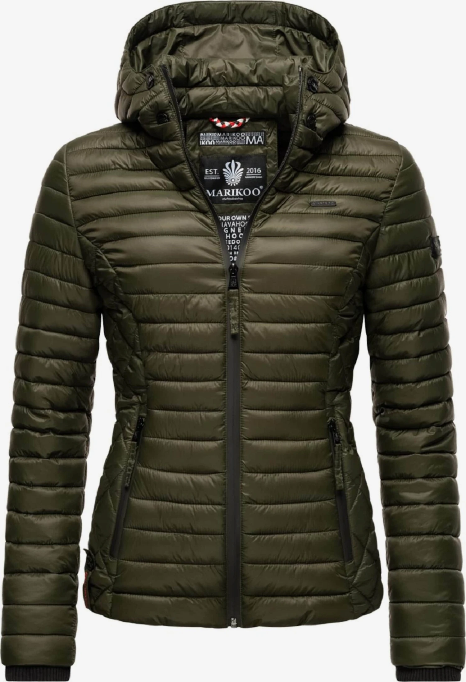 Marikoo Vestes De Mi-saison Veste Mi-saison Samtpfote Femme Olive 3 Marikoo Vestes De Mi-saison Veste Mi-saison Samtpfote Femme Olive