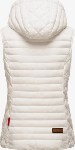 Marikoo Vestes Sans Manches Gilet Hasenpfote Femme Blanc Cassé -Marikoo Boutique e928aa1a29bc79ccdef730d6244c4a6f