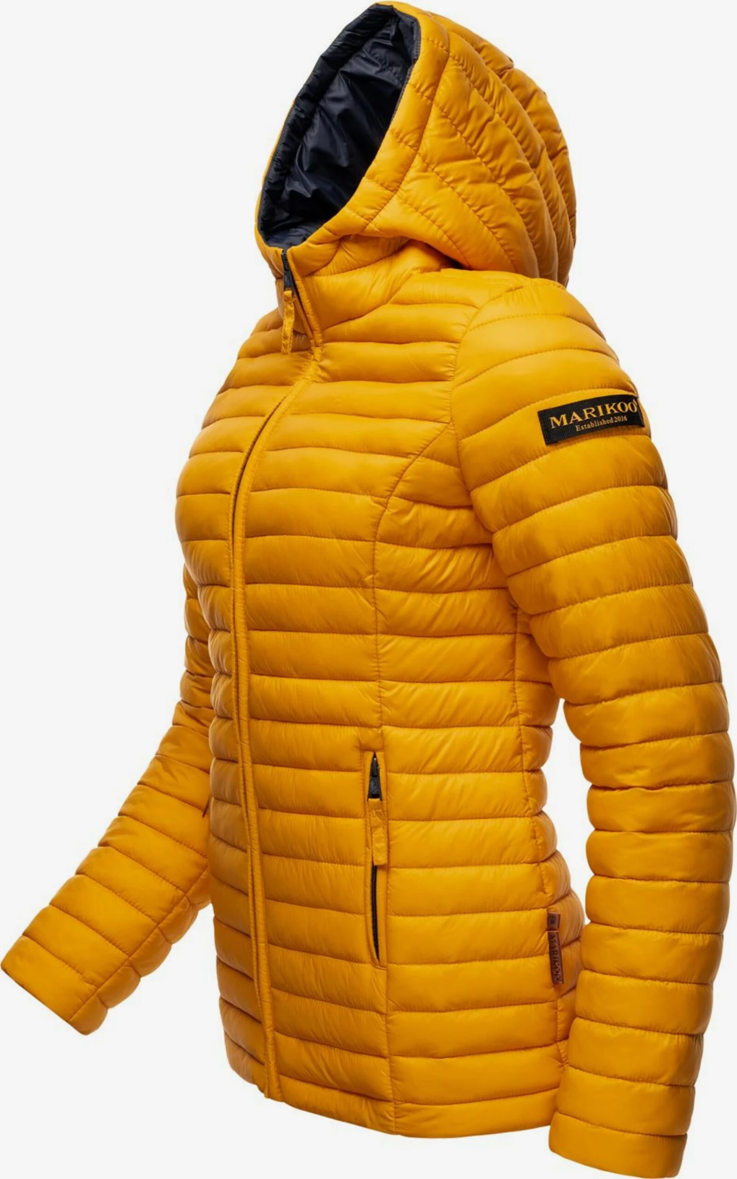 Marikoo Vestes De Mi-saison Veste Mi-saison Asraa Femme Jaune 4 Marikoo Vestes De Mi-saison Veste Mi-saison Asraa Femme Jaune – Image 2