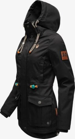 Marikoo Vestes De Mi-saison Veste Mi-saison Babetaa Femme Noir -Marikoo Boutique ec482054275ce54726e7027acb581e48