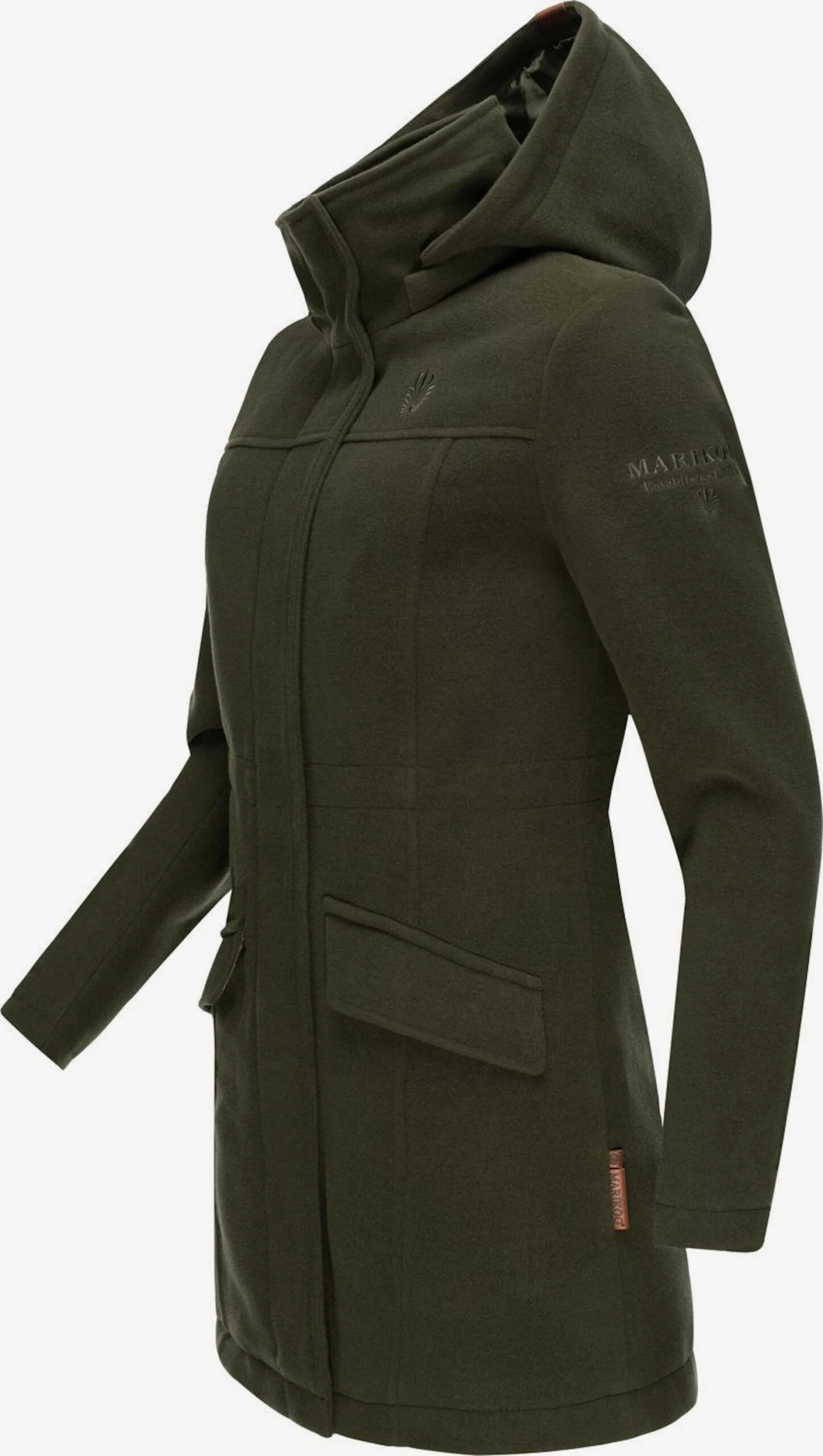 Marikoo Manteaux Dhiver Manteau D’hiver Femme Vert Foncé 4 Marikoo Manteaux Dhiver Manteau D’hiver Femme Vert Foncé – Image 2