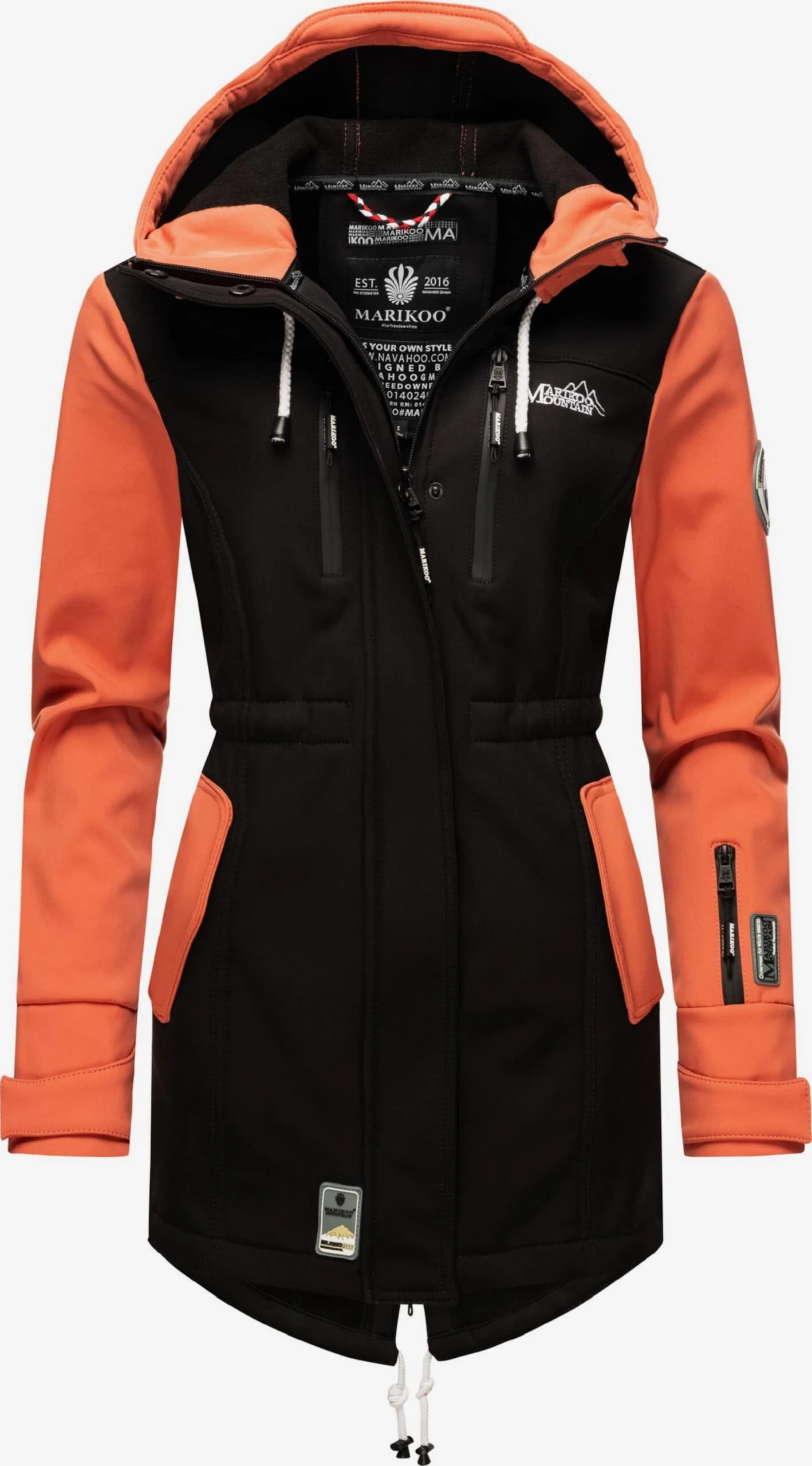 Marikoo Manteaux De Pluie Manteau Fonctionnel Zimtzicke Femme Pêche 3 Marikoo Manteaux De Pluie Manteau Fonctionnel Zimtzicke Femme Pêche