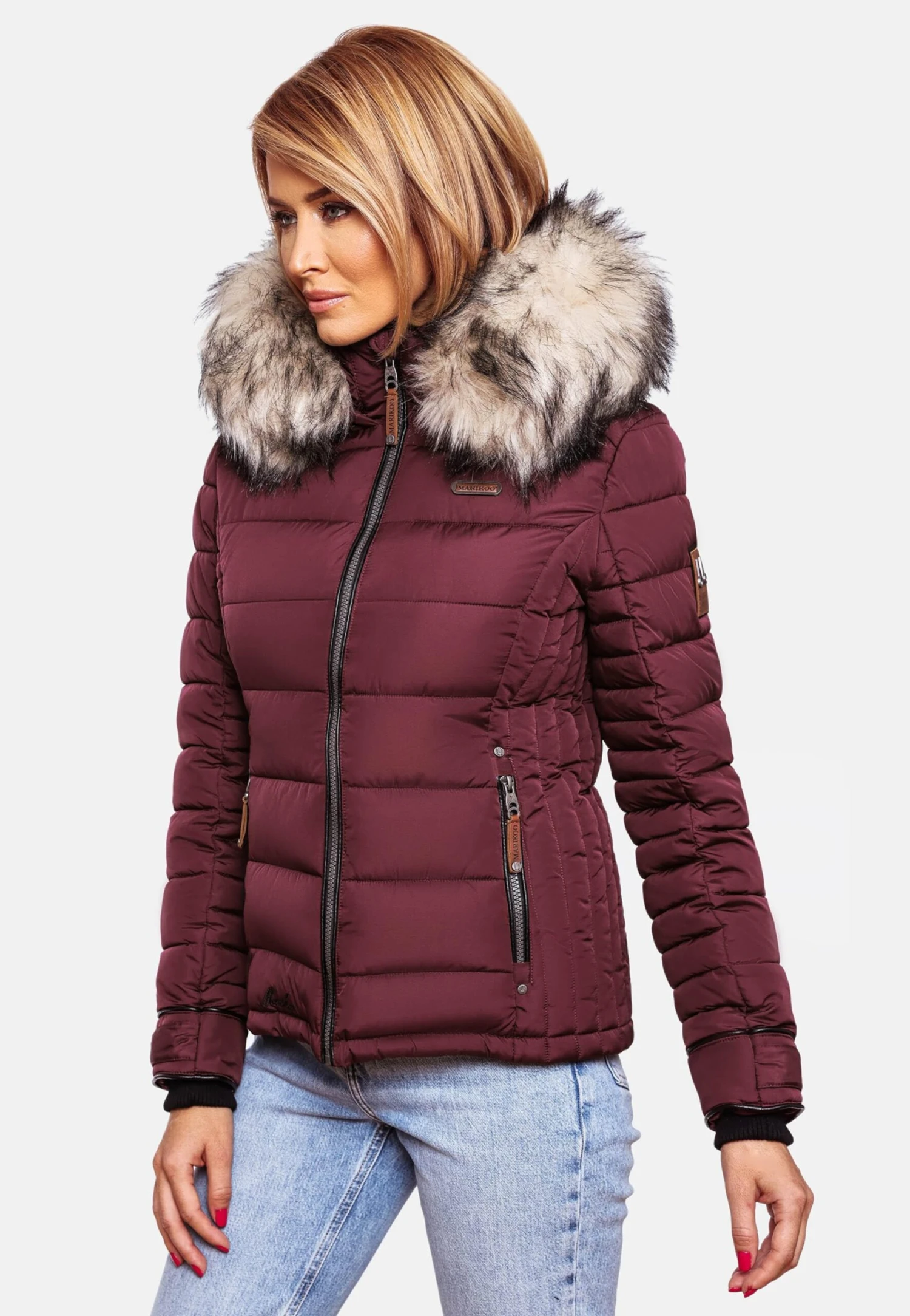 Marikoo Vestes Dhiver Veste D’hiver Lerikaa Femme Bordeaux 9 Marikoo Vestes Dhiver Veste D’hiver Lerikaa Femme Bordeaux – Image 7