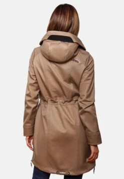 Marikoo Parkas Parka Mi-saison Femme Beige Foncé -Marikoo Boutique f0c119bb3b082f716b7aa71bd61b6b7e