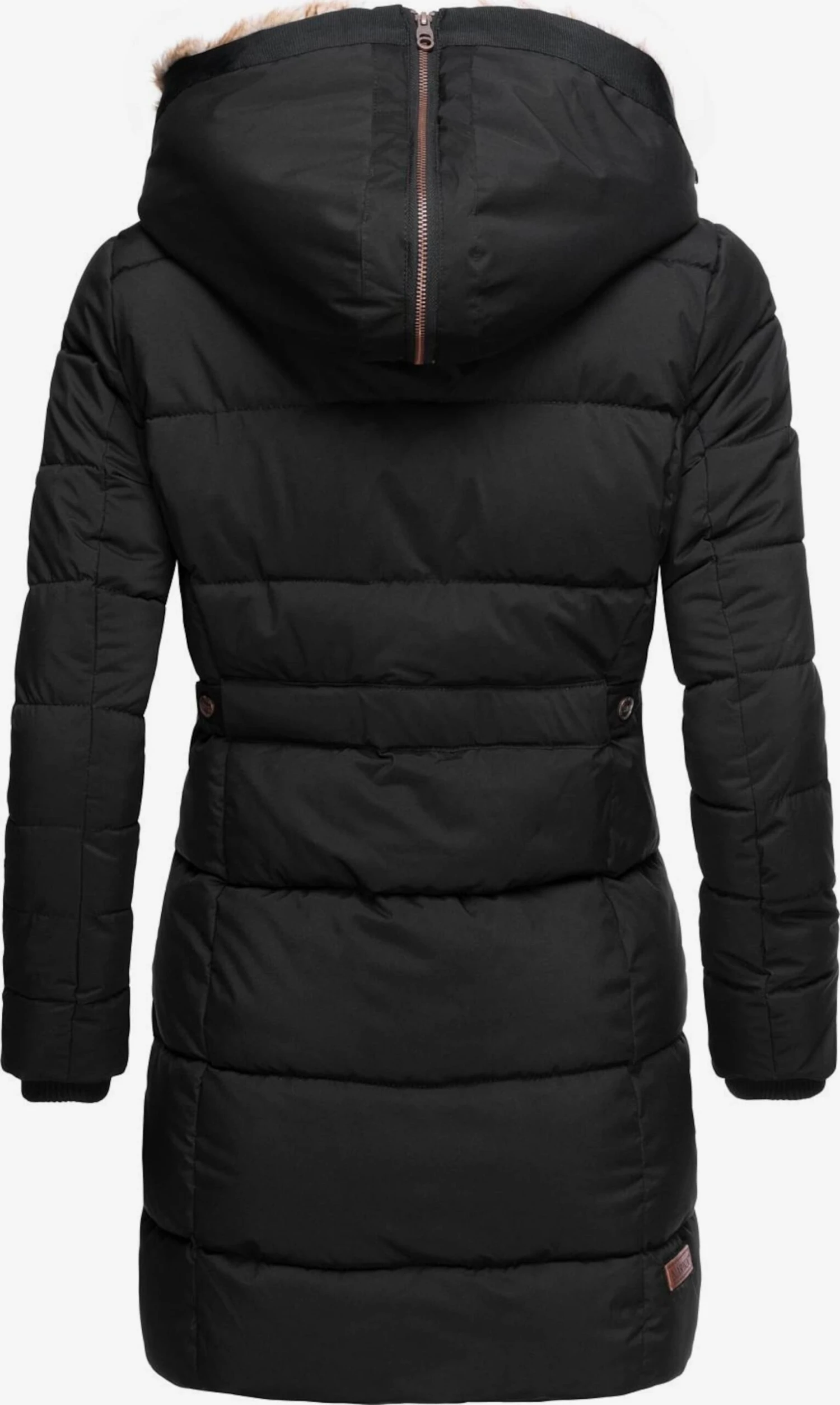 Marikoo Manteaux Courts Manteau D’hiver Femme Noir 6 Marikoo Manteaux Courts Manteau D’hiver Femme Noir – Image 4
