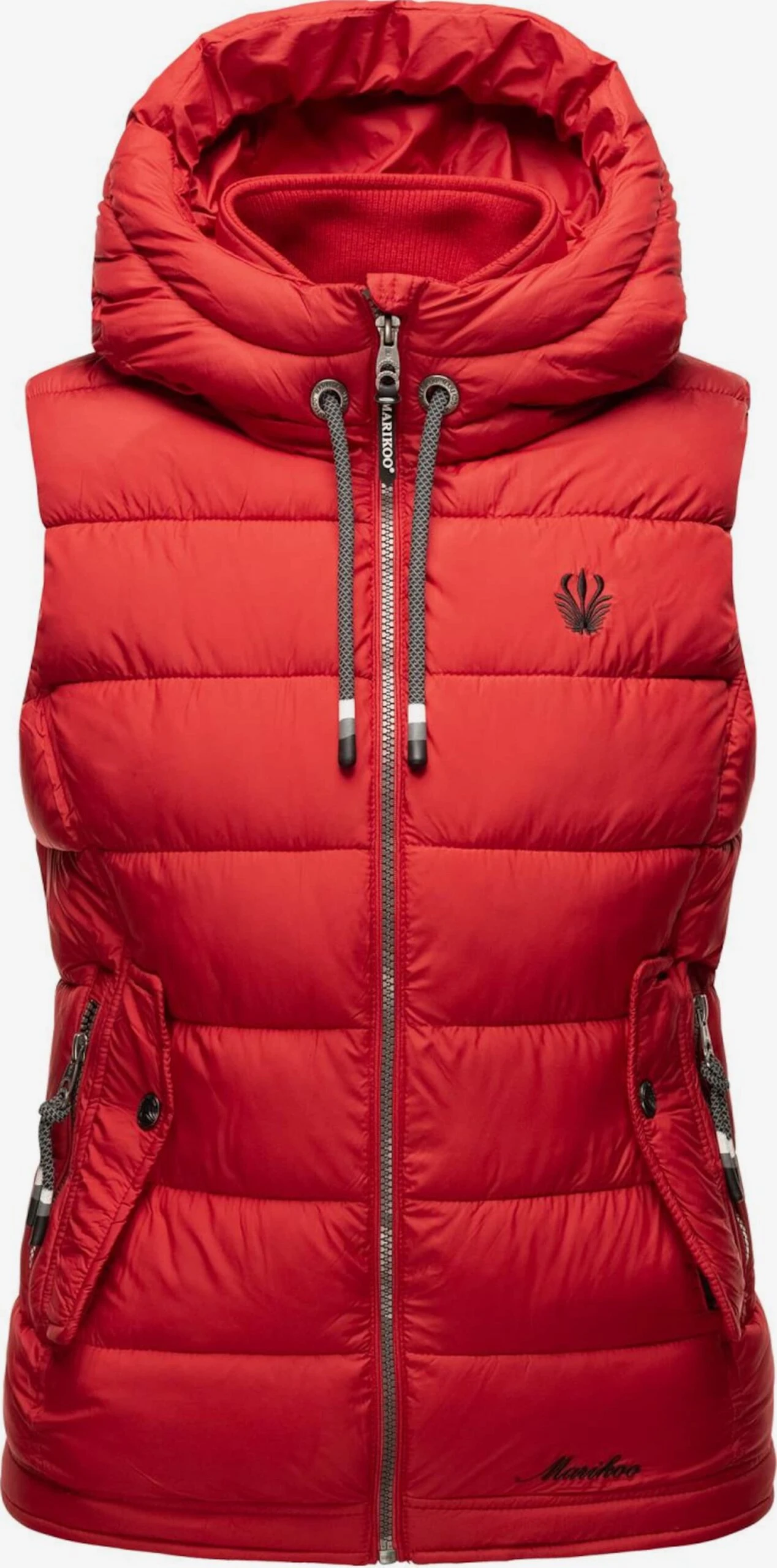 Marikoo Vestes Sans Manches Gilet Taisaa Femme Rouge 4 Marikoo Vestes Sans Manches Gilet Taisaa Femme Rouge – Image 2