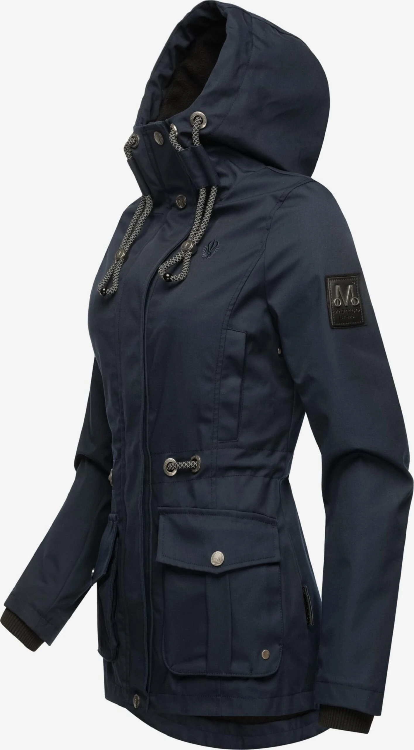 Marikoo Parkas Parka Mi-saison Babetaa Femme Bleu 4 Marikoo Parkas Parka Mi-saison Babetaa Femme Bleu – Image 2
