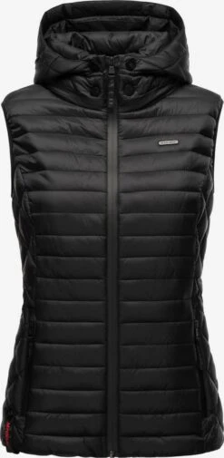 Marikoo Vestes Sans Manches Gilet Hasenpfote Femme Noir