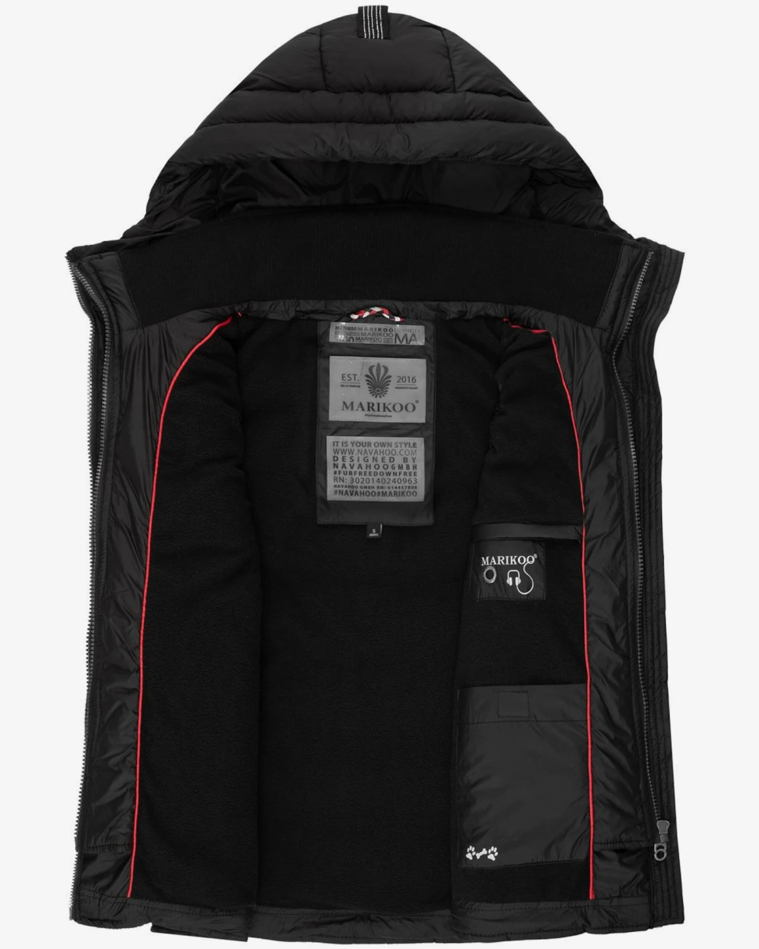 Marikoo Vestes Sans Manches Gilet Taisaa Femme Noir 8 Marikoo Vestes Sans Manches Gilet Taisaa Femme Noir – Image 6