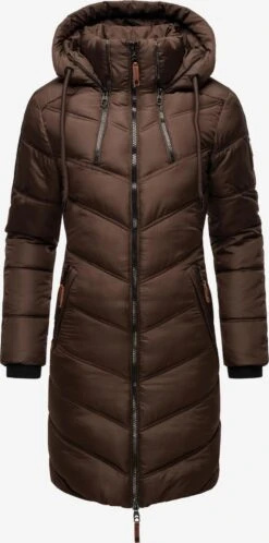 Marikoo Manteaux Dhiver Manteau D’hiver Armasa Femme Marron