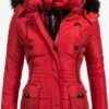 Marikoo Vestes Dhiver Veste D’hiver Vanilla Femme Rouge -Marikoo Boutique f6607dc05ea1fa3f02721dcf29e85b1d