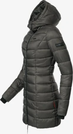 Marikoo Manteaux Courts Manteau D’hiver Abendsternchen Femme Anthracite -Marikoo Boutique f777c22dd773046171af909dacda6737