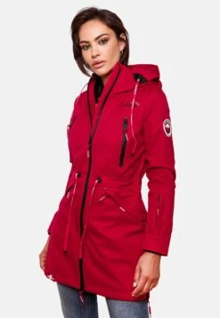 Marikoo Parkas Parka Mi-saison Femme Rouge Feu 15 Marikoo Parkas Parka Mi-saison Femme Rouge Feu -Marikoo Boutique f98de56b154c1f2c398cfad08891c770
