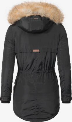 Marikoo Parkas Parka D’hiver Grinsekatze Femme Noir -Marikoo Boutique fa69bc8b04705f4db95472ebaab31789