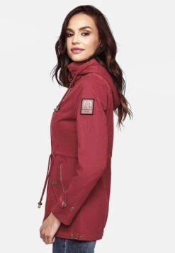 Marikoo Parkas Parka Mi-saison Nyokoo Femme Rouge / Bourgogne -Marikoo Boutique fafffb212d674ff8f56e4e91989395f4