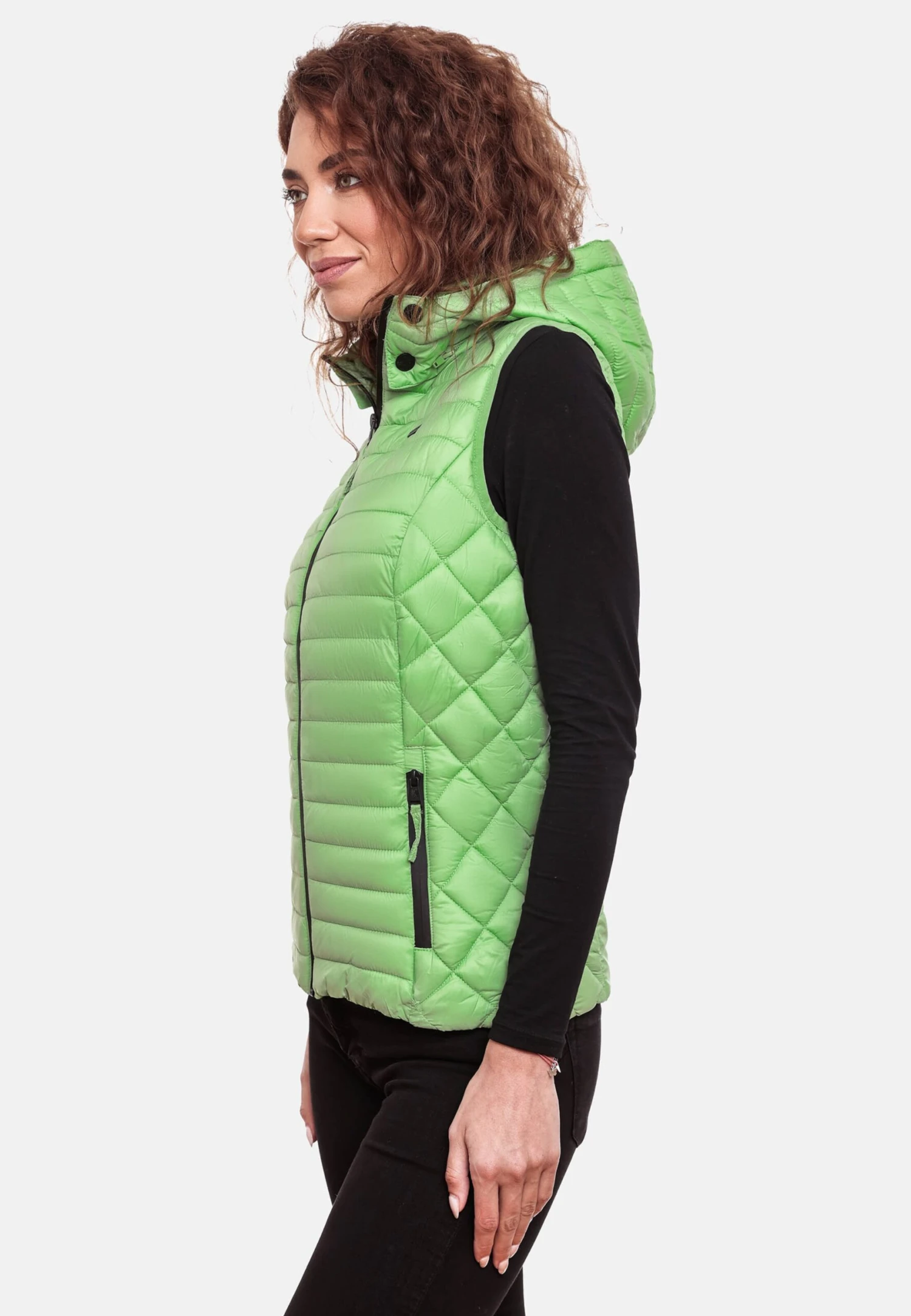 Marikoo Vestes Sans Manches Gilet Femme Vert 9 Marikoo Vestes Sans Manches Gilet Femme Vert – Image 7