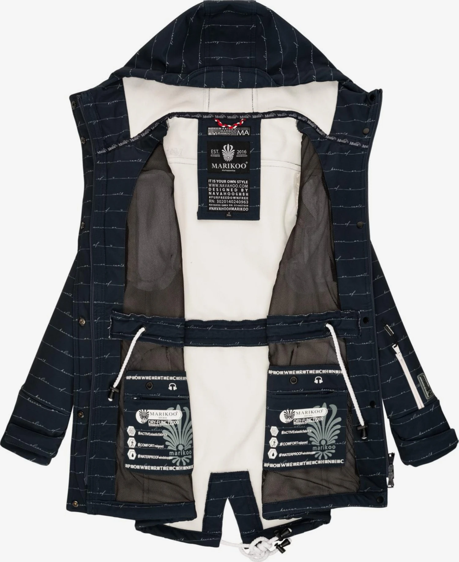 Marikoo Manteaux De Pluie Manteau Fonctionnel Zimtzicke Femme Bleu Marine 6 Marikoo Manteaux De Pluie Manteau Fonctionnel Zimtzicke Femme Bleu Marine – Image 4