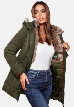 Marikoo Manteaux Courts Manteau D’hiver Femme Olive 23 Marikoo Manteaux Courts Manteau D’hiver Femme Olive -Marikoo Boutique ffd4dcd5cee6f889e20b5bed0fa7525e